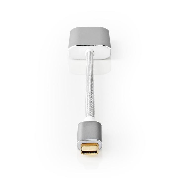 USB-C adapter apa - HDMI aljzat, 5 Gbps, 60 W, 0,2 m, ezüst, Nedis