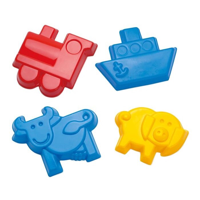 Set 4 Forme pentru Nisip Dantoy 12 cm