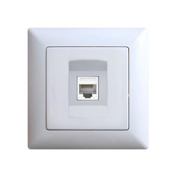 Priza telefon RJ11 alba Priza telefon RJ11 alba