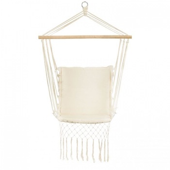 Leagan suspendat pentru interior/exterior, cu spatar, cuib de barza, 120 kg, gw-923, alb Leagan suspendat pentru interior/exterior, cu spatar, cuib de barza, 120 kg, gw-923, alb