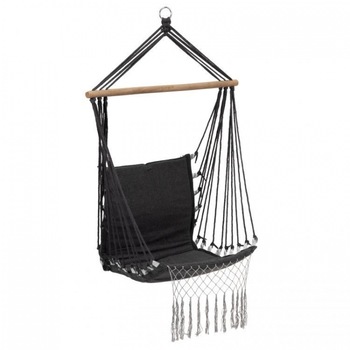 Leagan suspendat pentru interior/exterior, cu spatar, cuib de barza, 120 kg, gw-923, gri Leagan suspendat pentru interior/exterior, cu spatar, cuib de barza, 120 kg, gw-923, gri