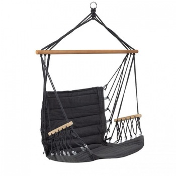 Leagan suspendat pentru interior/exterior, cu spatar, 2 manere, cuib de barza, 120 kg, gw-924, gri Leagan suspendat pentru interior/exterior, cu spatar, 2 manere, cuib de barza, 120 kg, gw-924, gri