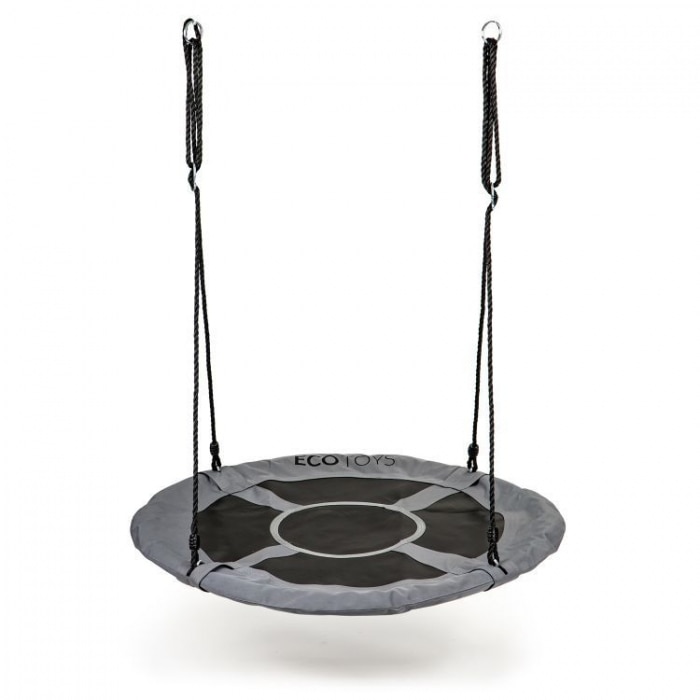 Leagan de gradina ecotoys boc110 pentru copii, 110 cm, 150 kg, gri