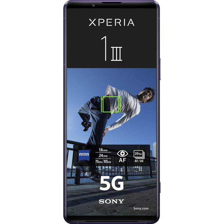 Смартфон Sony Xperia 1 III, Dual SIM, 256GB, 12GB RAM, 5G, Purple