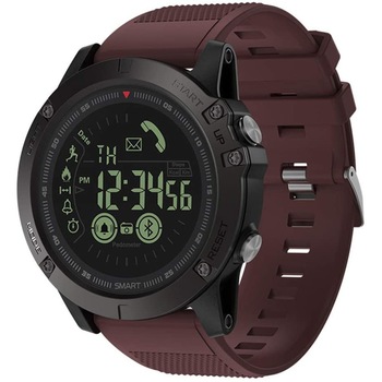Ceas Smartwatch ZEBLAZE VIBE 3 Rugged Watch, IP67, 610 mAh, multisport tracking, Autonomie 24 luni, Burgundy Ceas Smartwatch ZEBLAZE VIBE 3 Rugged Watch, IP67, 610 mAh, multisport tracking, Autonomie 24 luni, Burgundy