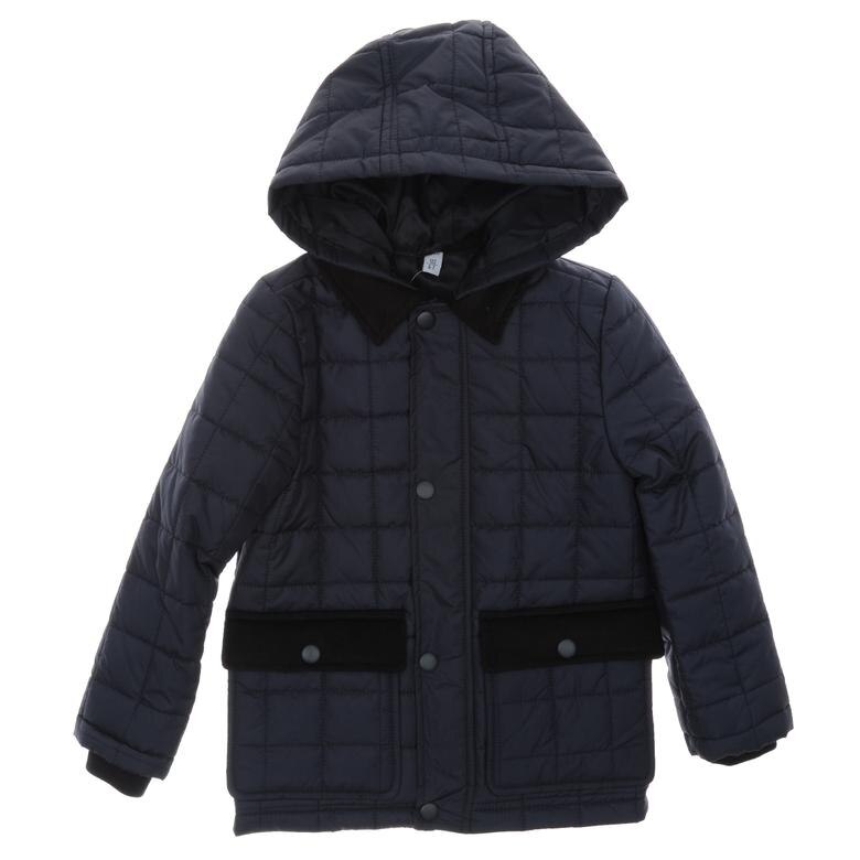 Geaca matlasata pentru baieti, culoare bleumarin, colectia Flexible 2872