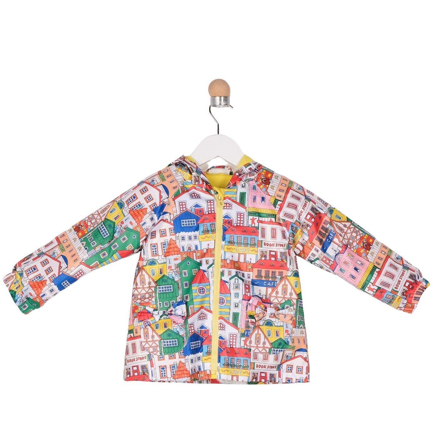 Geaca de ploaie pentru fete, culoare verde 1985