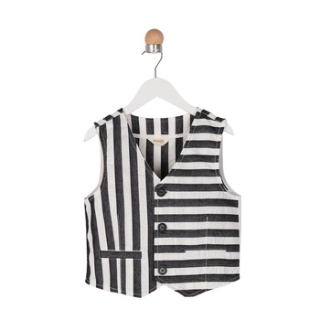 Vesta pentru baieti, culoare neagra, colectia Future 4076 Vesta pentru baieti, culoare neagra, colectia Future 4076