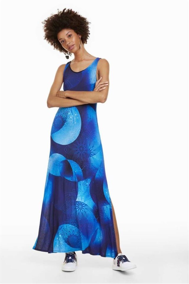 Rochie Desigual 18WWVKX1, Albastru, M