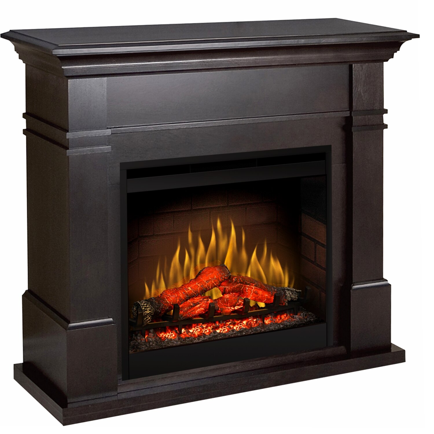 Semineu electric Kenton Wenge cu focar electric 3D Dimplex Optiflame DF2608 si sunet