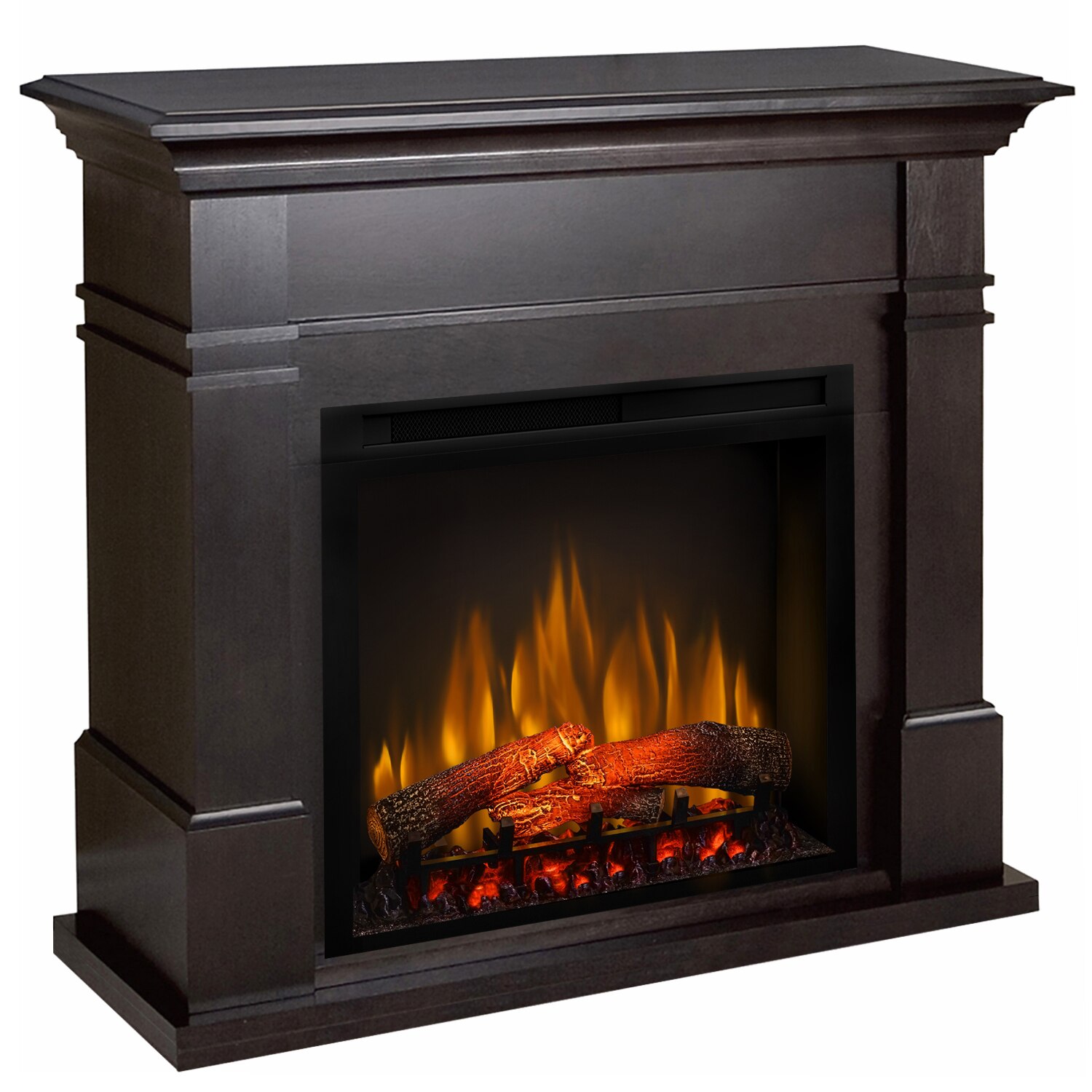 Semineu electric Kenton Wenge cu focar electric 3D Dimplex Optiflame XHD28 si sunet