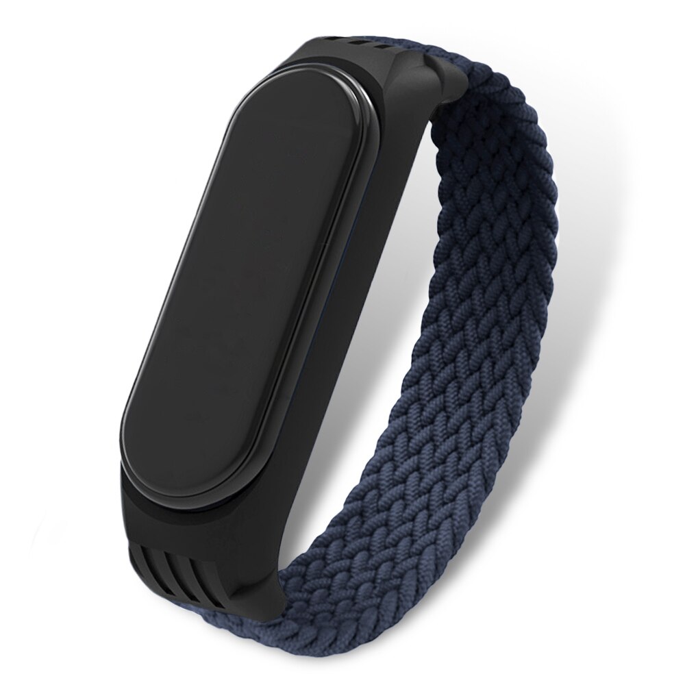 Curea pentru Xiaomi Mi Band 3/4/5/6 (negru si bleumarin)