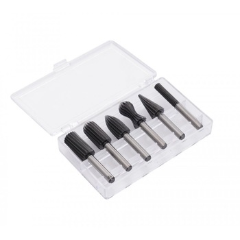 Set de 6 freze HSS biax pentru metal 6mm TA1138 TAGRED Set de 6 freze HSS biax pentru metal 6mm TA1138 TAGRED