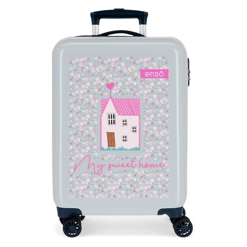 Troler ABS 55 cm 4 roti Enso My Sweet Home