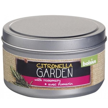 Lumanare parfumata Bolsius Citronella Rozmarin, 8.7 x 5 cm, anti-tantari Lumanare parfumata Bolsius Citronella Rozmarin, 8.7 x 5 cm, anti-tantari