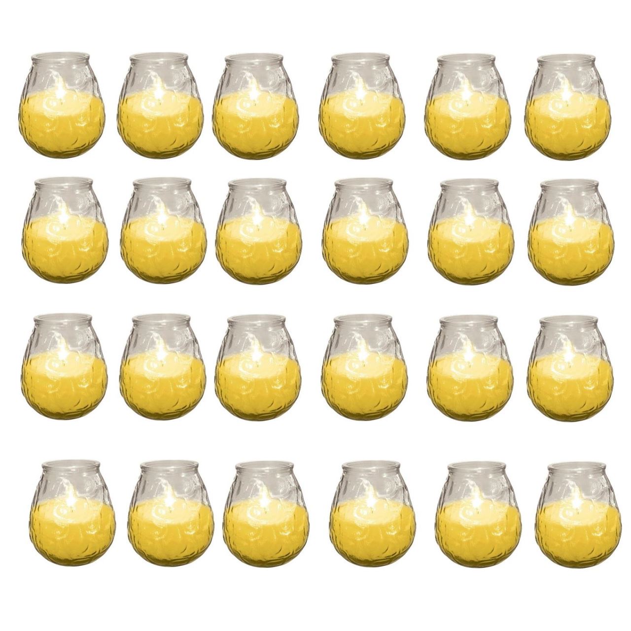 Set 12 lumanari parfumate Strend Pro Citronella CG582, 100 g, 8x7.5 cm, sticla