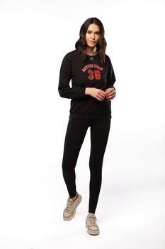 Hanorac dama HF03, Negru, XL Hanorac dama HF03, Negru, XL