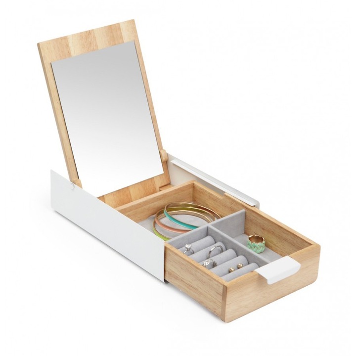 Кутия за бижута с огледало Umbra Reflexion
