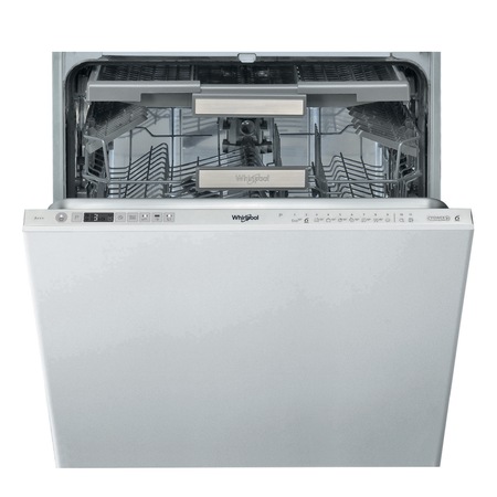 Masina de spalat vase incorporabila Whirlpool WIO 3T133 DEL, 14 seturi, 10 programe, Clasa D, Tehnologia Al 6-lea Simt, Semnal luminos, Motor invertor, 60 cm