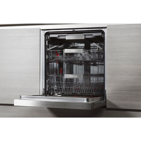 Masina de spalat vase incorporabila Whirlpool WKIO3T1236P, 14 seturi, 10 programe, Clasa A++, Tehnologia al 6-lea Simt, PowerClean, Display digital, 60 cm