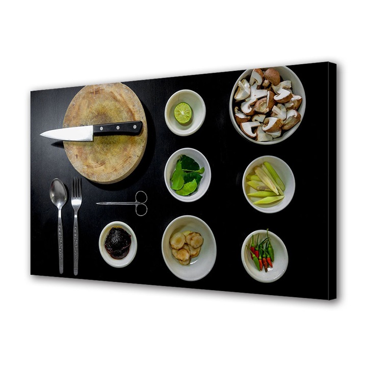 Tablou Canvas Premium, Art Star, Pregatirea din bucatarie, Culinar, Panza pe cadru de lemn, Decoratiuni Moderne pentru Casa, 20 x 30 cm