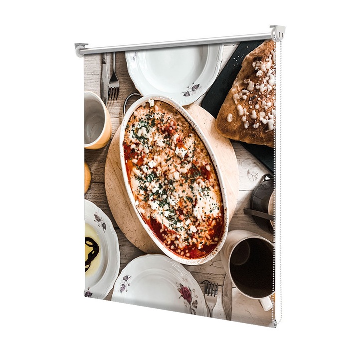 Roleta Art Shade tip Jaluzea cu Rulou si sistem inclus, Art Star, Mancare este pusa pe masa, Culinar, Decoratiuni, Latime 50 cm x Inaltime 250 cm