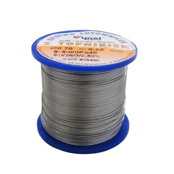 Aliaj de lipit - Fludor Indel 1 mm 250 g Sn60Pb40