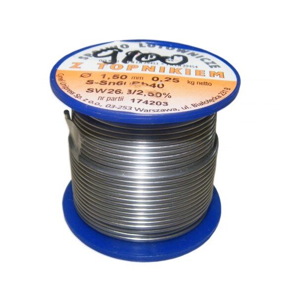 Aliaj de lipit - Fludor Indel 1.5 mm 250 g Sn60Pb40