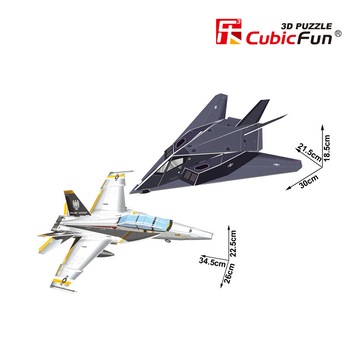 PUZZLE 3D - CBF2 - F-117 NIGHTHAWHK&F/A-18 HORNET PUZZLE 3D - CBF2 - F-117 NIGHTHAWHK&F/A-18 HORNET