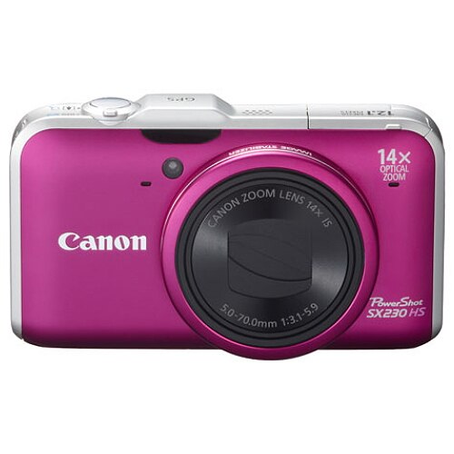 Aparat foto digital Canon PowerShot SX230HS Roz - eMAG.ro