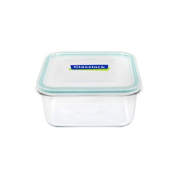 Cutie Glasslock, patrata, din sticla, cu capac plastic, 1180 ml Cutie Glasslock, patrata, din sticla, cu capac plastic, 1180 ml