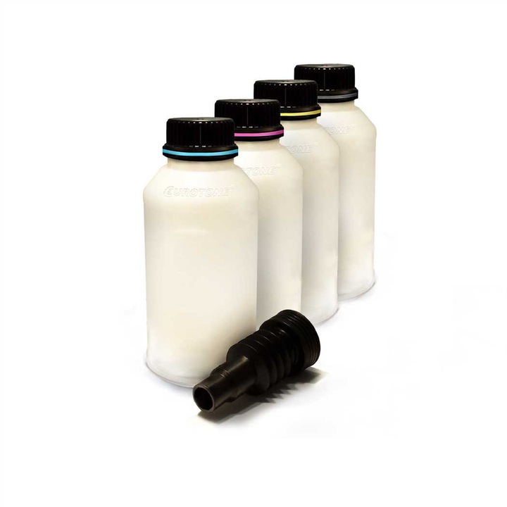 Set 4 Pulbere de reincarcare Eurotone Alternativa pentru Kyocera 370PB0KL TK800K Negru / 370PB5KL TK800C Cyan / 370PB4KL TK800M Magenta / 370PB3KL TK800Y Galben