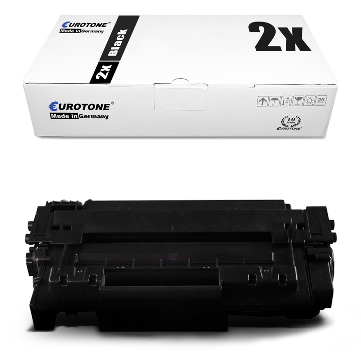 Set 2 Toner Eurotone Alternativa pentru Canon 3481B002 724 Negru