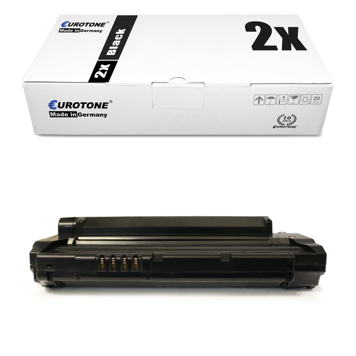 Set 2 Toner Eurotone Alternativa pentru Samsung MLT-D1092S Negru