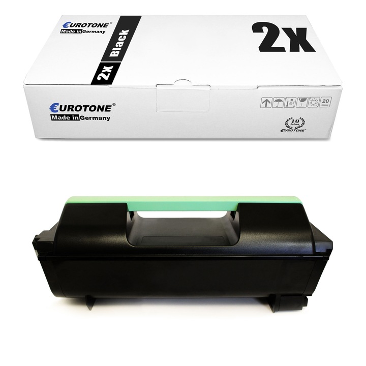 Set 2 Toner Eurotone Alternativa pentru Xerox 106R01535 Negru