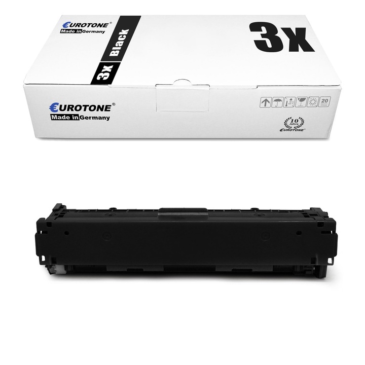Set 3 Toner Eurotone Alternativa pentru Canon 045H BK 1246 C 002 Negru