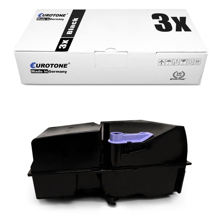 Set 3 Toner Eurotone Alternativa pentru Kyocera 1T02FZ0EU0 TK-825K Negru
