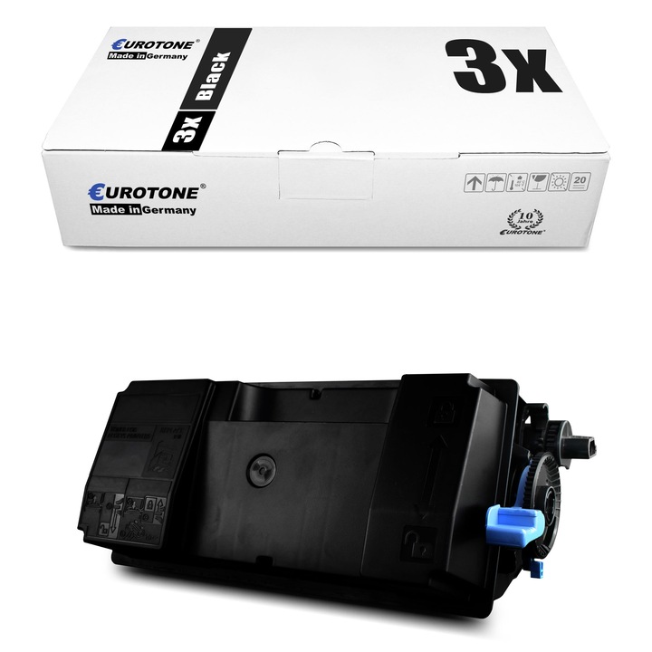 Set 3 Toner Eurotone Alternativa pentru Kyocera 1T02LV0NL0 TK3130 Negru