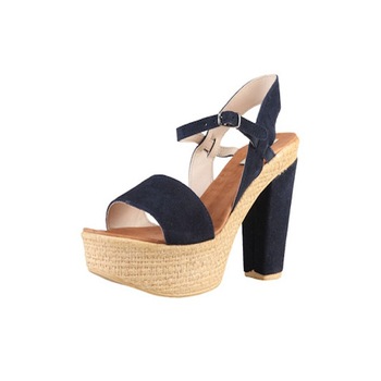 Sandale Diesel cu toc, albastre Sandale Diesel cu toc, albastre