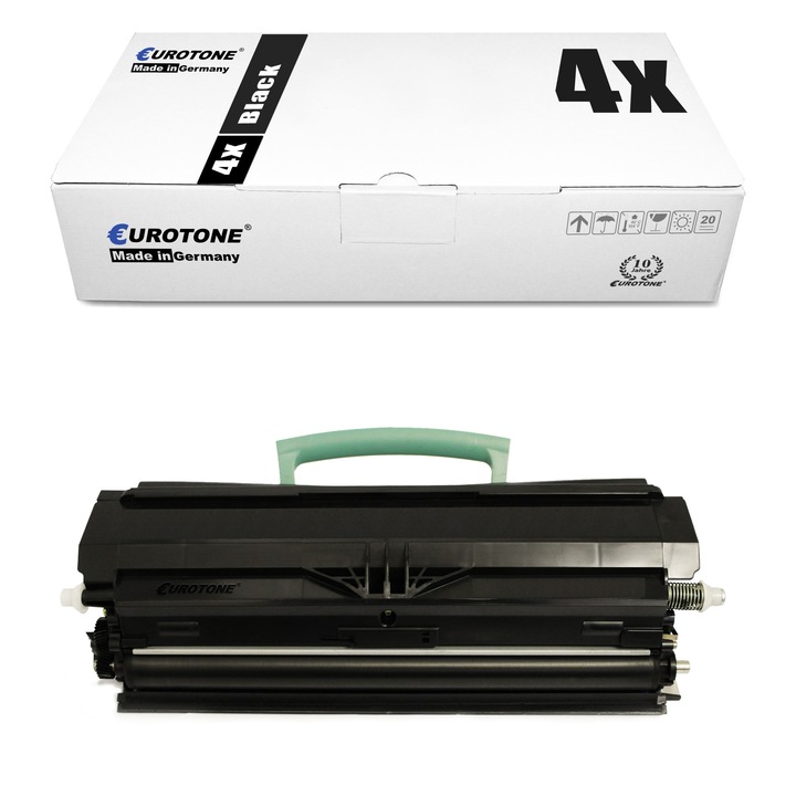 Set 4 Toner Eurotone Alternativa pentru Lexmark 00E250A31E Negru