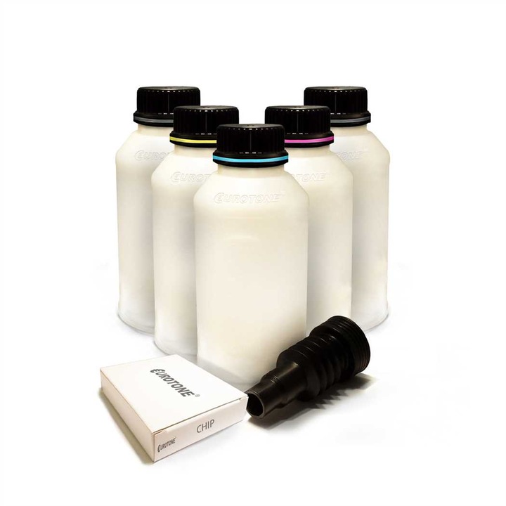 Set 5 Pulbere de reincarcare Eurotone Alternativa + Set 5 Chip pentru Lexmark C950X2KG Negru / C950X2CG Cyan / C950X2MG Magenta / C950X2YG Galben