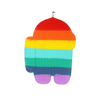 Jucarie antistres din silicon Pop it now, Among US, 85 cm, multicolor, urias Jucarie antistres din silicon Pop it now, Among US, 85 cm, multicolor, urias