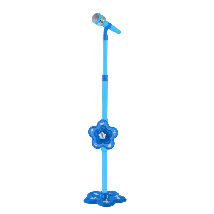 Microfon Mickey Mouse cu stativ reglabil si lumini MP3 player 110 cm