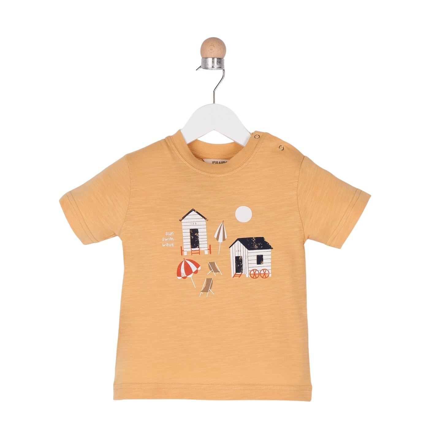 Tricou pentru baieti, culoare galbena mustar 1282