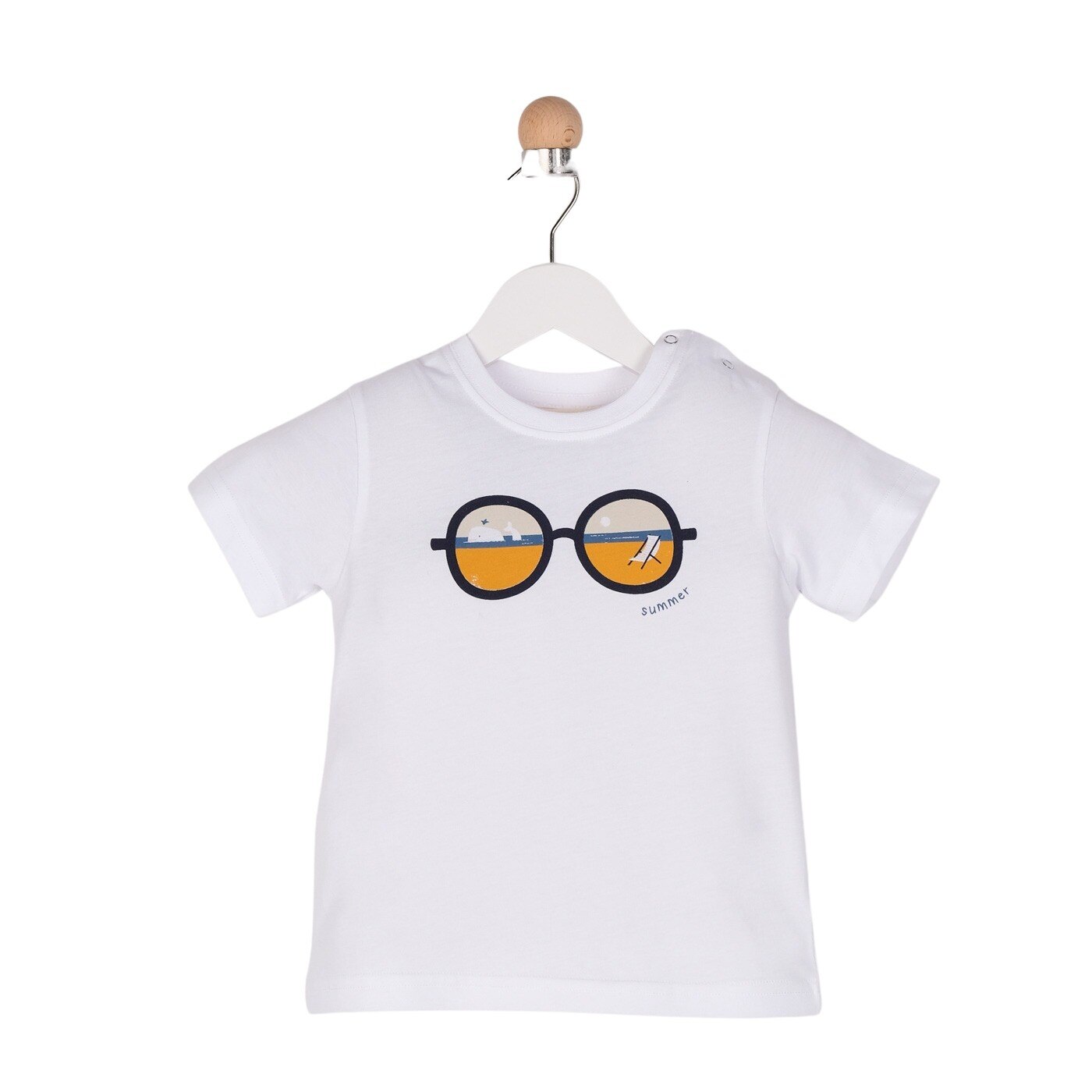 Tricou pentru baieti, culoare alba 1287