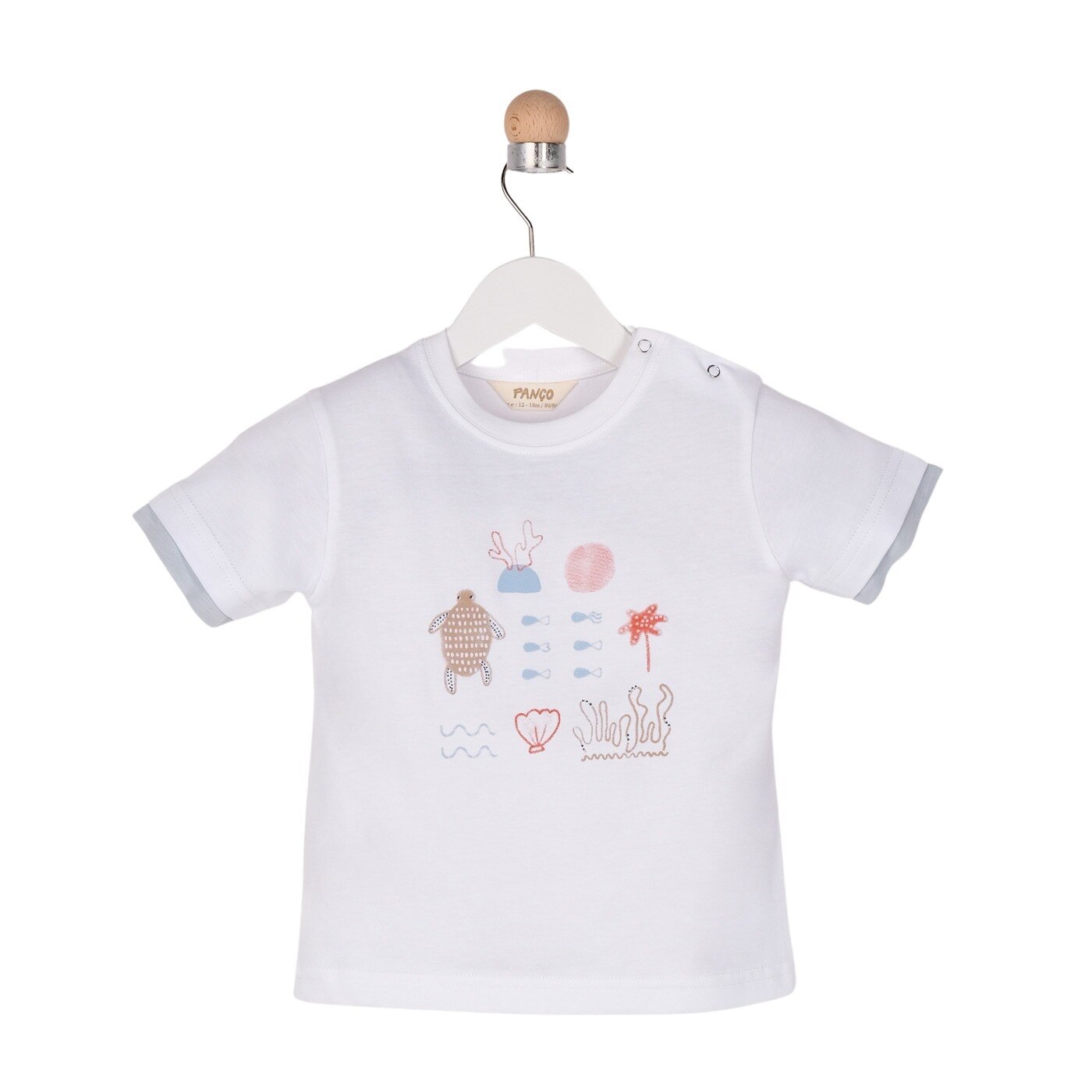 Tricou pentru baieti, culoare alba 1312