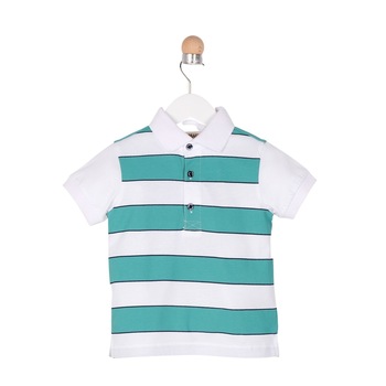 Tricou Polo pentru baieti, culoare alba 1302 Tricou Polo pentru baieti, culoare alba 1302