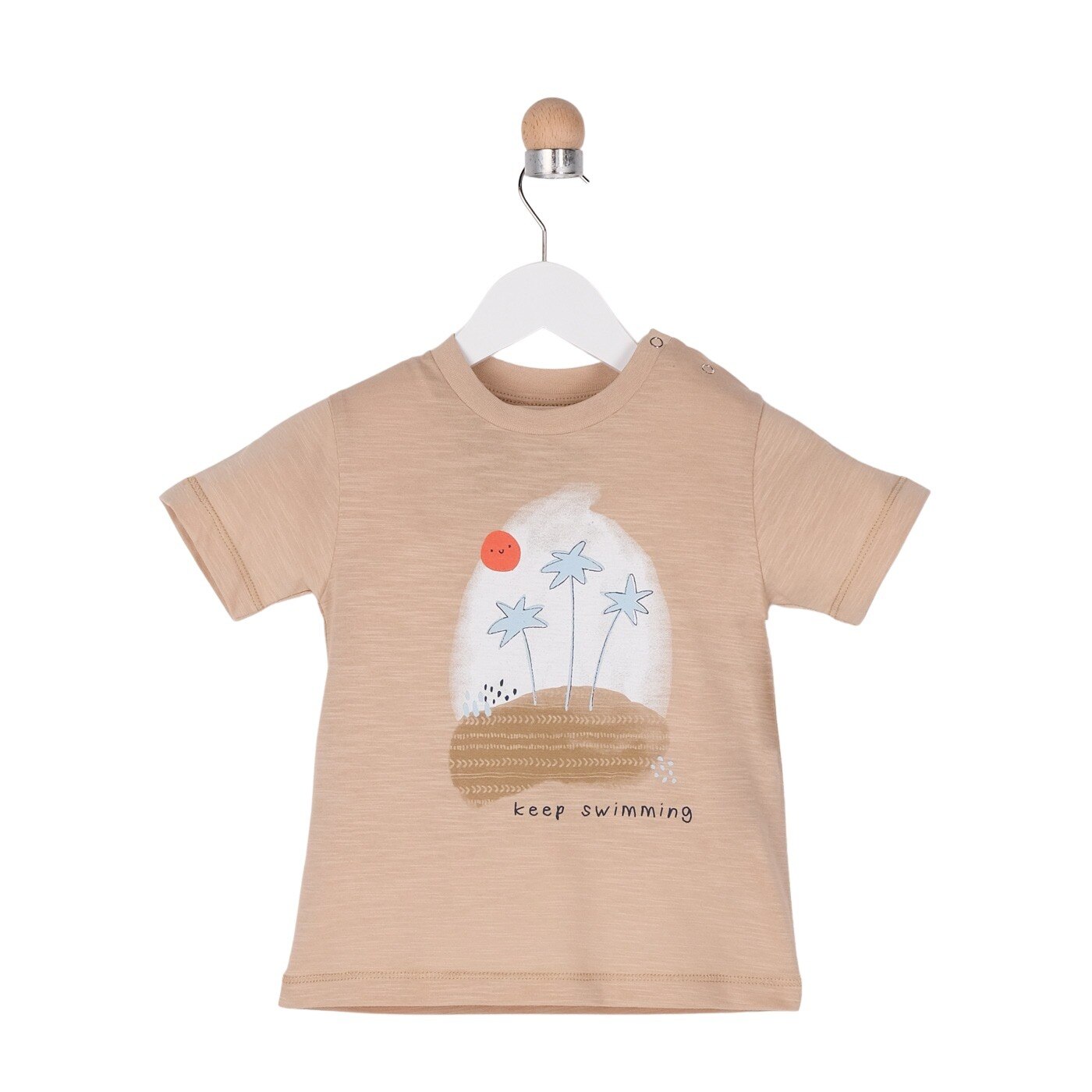 Tricou pentru baieti, culoare bej 1262