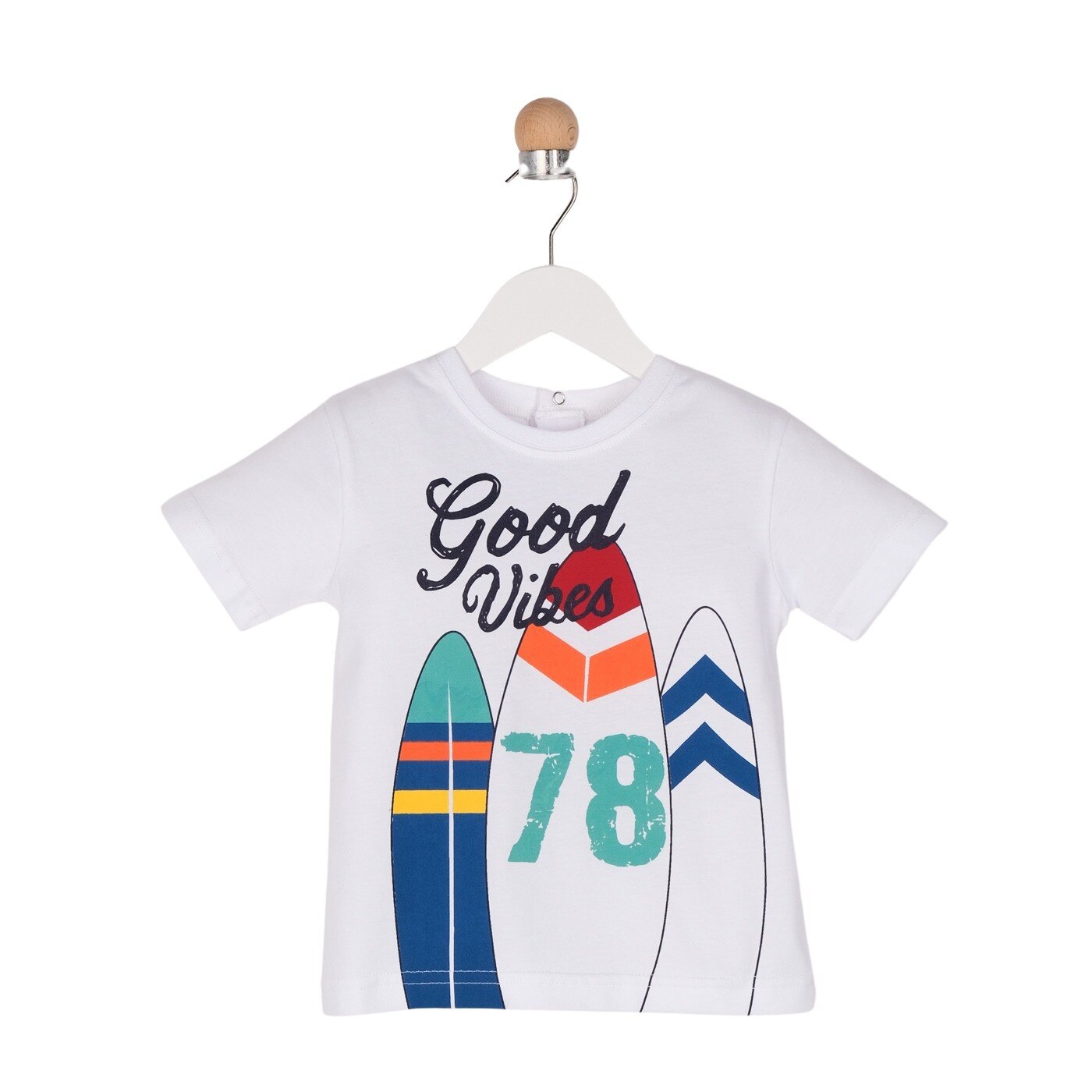 Tricou pentru baieti, culoare alba 1297