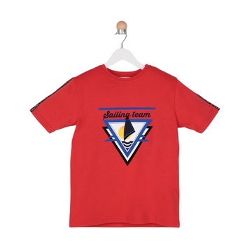 Tricou pentru baieti, culoare rosie 1460 Tricou pentru baieti, culoare rosie 1460